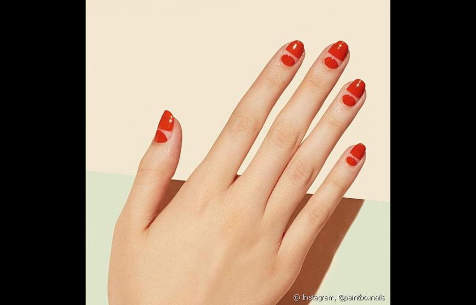 Negative-space nails